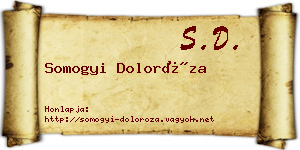 Somogyi Doloróza névjegykártya